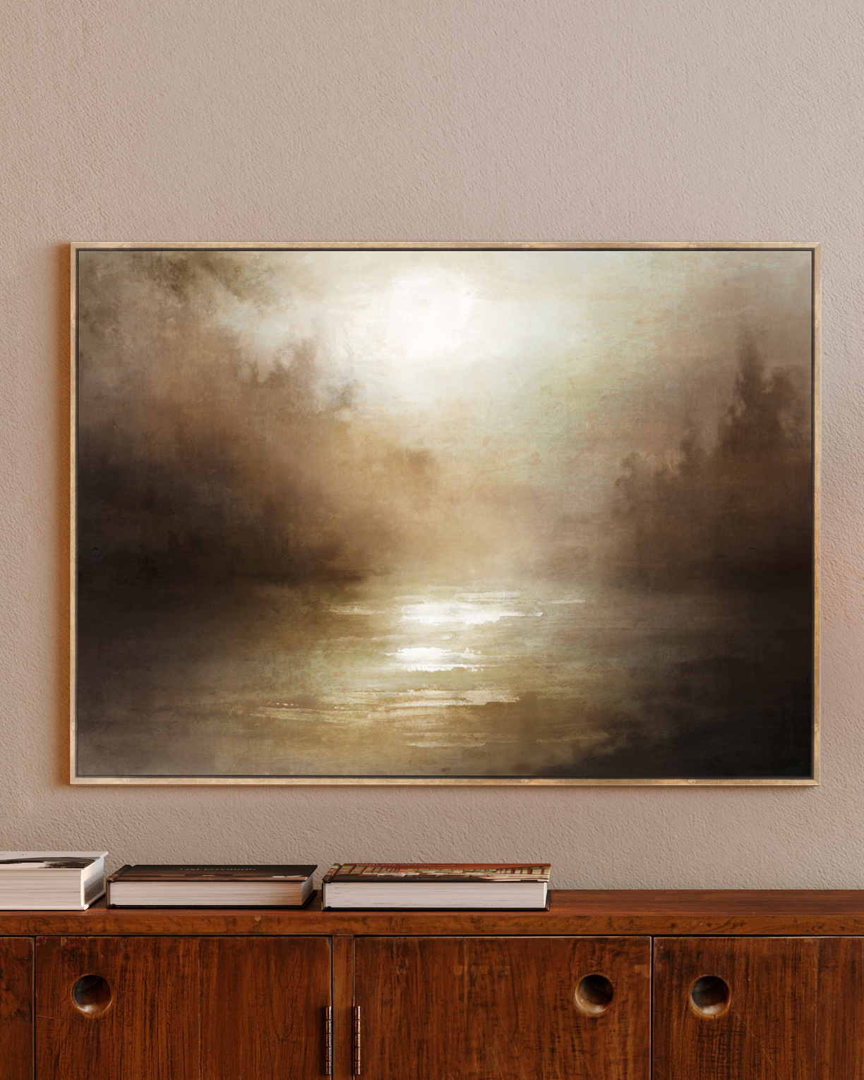 Riverside Wall Art in Dawn