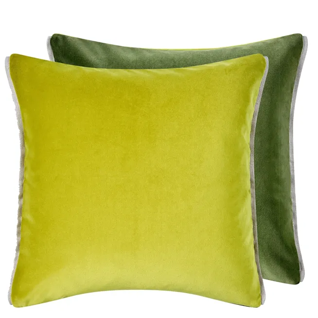 VARESE LIME VELVET CUSHION