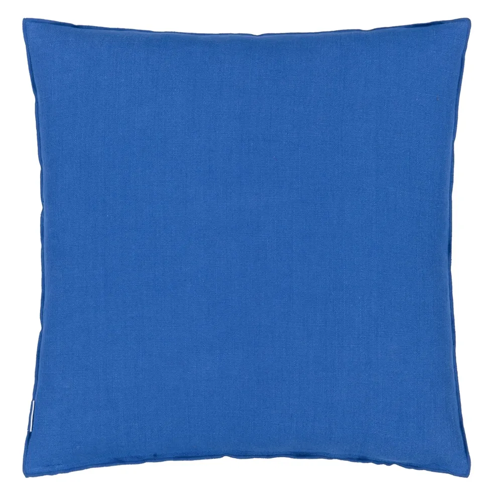 ROSE DE DAMAS COBALT COTTON CUSHION