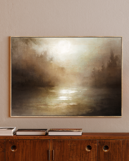Riverside Wall Art in Dawn